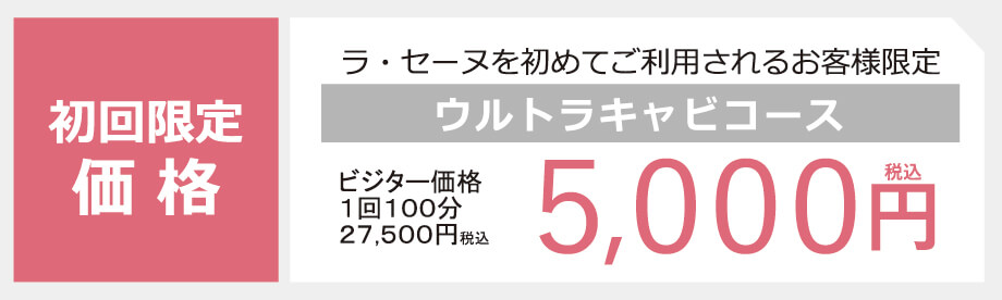 初回限定価格：「ウルトラキャビコース」5,000円（税込）